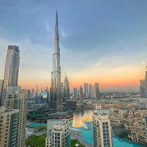 Prestige Living 2br With Full Burj Khalifa And Fountain View By شقة